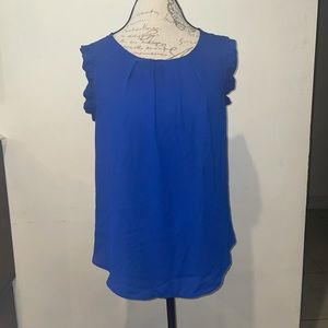 Papaya royal blue women’s top in a size medium